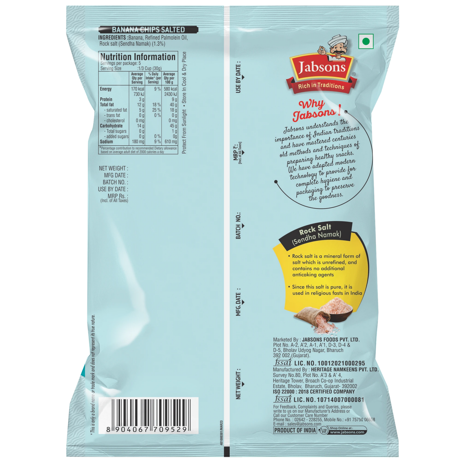 BANANA CHIPS SALTED – Bild 2