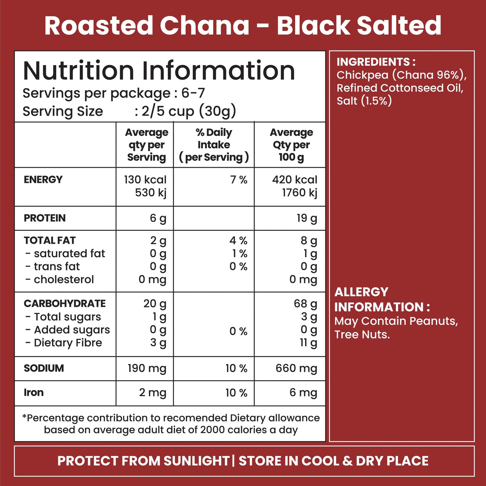 CHANA BLACK SALTED - Image 3